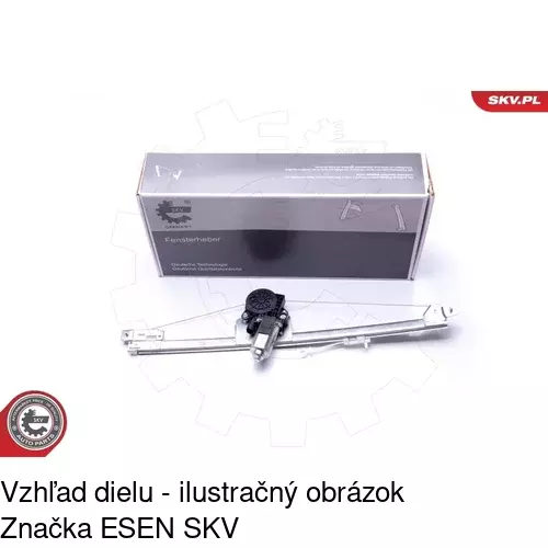 Elektrický mechanizmus okna dverí 6026PSE2 /POLCAR/ - obr. 5
