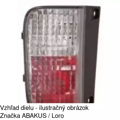 Svetlo spiatočky 6027980E /POLCAR/ - obr. 2