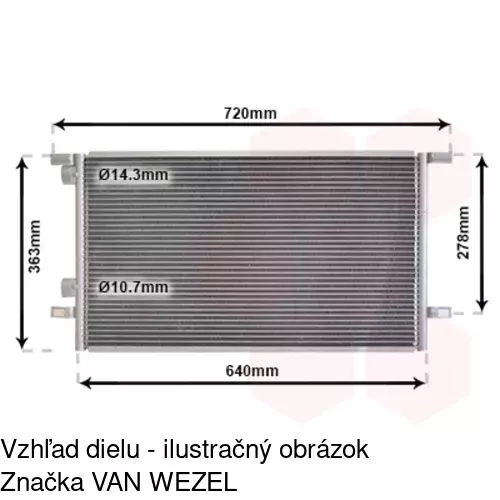Chladiče klimatizácie 6032K8C2S /POLCAR/ - obr. 5
