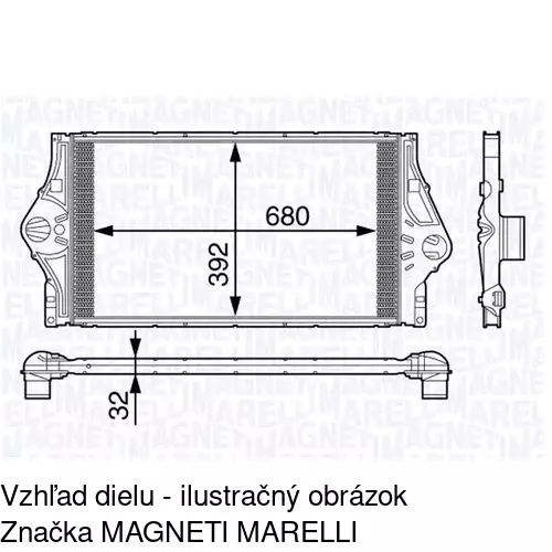 Chladiče vzduchu (Intercoolery) POLCAR 6037J8-2