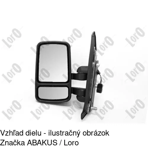 Vonkajšie zrkadlo 6041514E /POLCAR/ - obr. 5