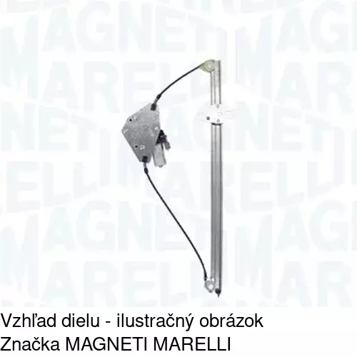 Mechanizmus sťahovania okna elektrický bez motora 6041PSG2 /POLCAR/ - obr. 1