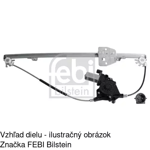Mechanizmus sťahovania okna elektrický bez motora 6041PSG2 /POLCAR/ - obr. 2