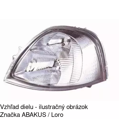 Hlavný reflektor 604210-E /POLCAR/ - obr. 1