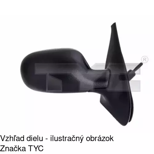 Vonkajšie zrkadlo 6059521E /POLCAR/ - obr. 5