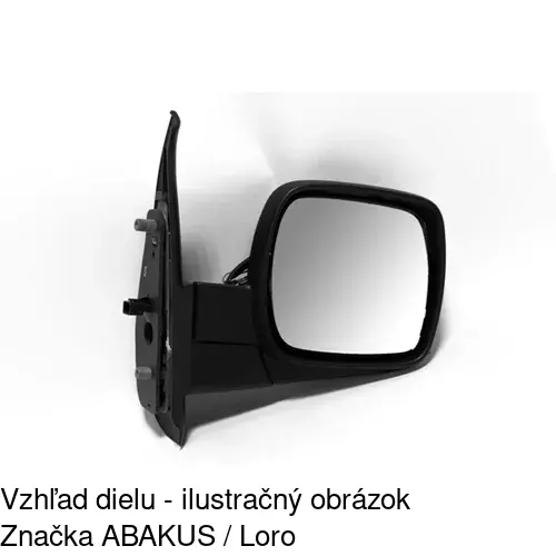 Vonkajšie zrkadlo 6062526E /POLCAR/ - obr. 4