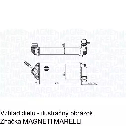 Chladiče vzduchu (Intercoolery) POLCAR 6062J83X