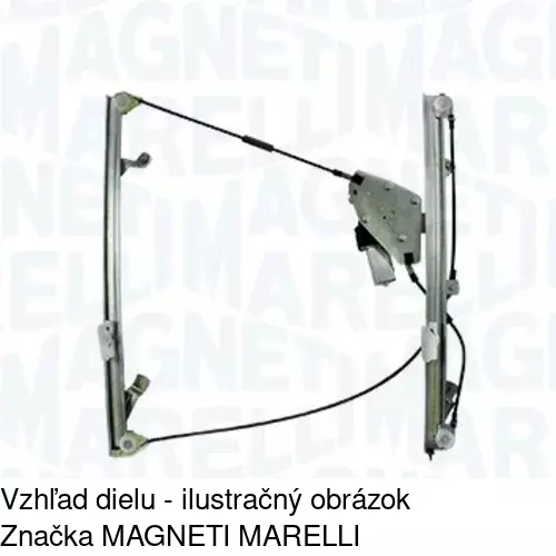 Mechanizmus sťahovania okna elektrický bez motora 6062PSG1E /POLCAR/ - obr. 3