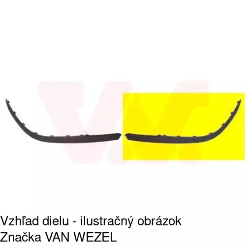 Lišta nárazníka 607007-5 /POLCAR/ - obr. 1