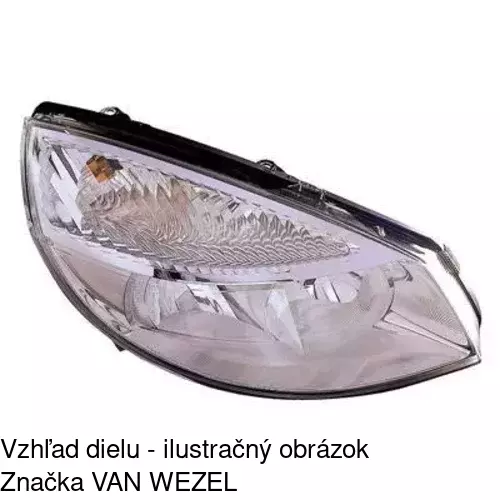Hlavný reflektor 607110-E /POLCAR/ - obr. 4