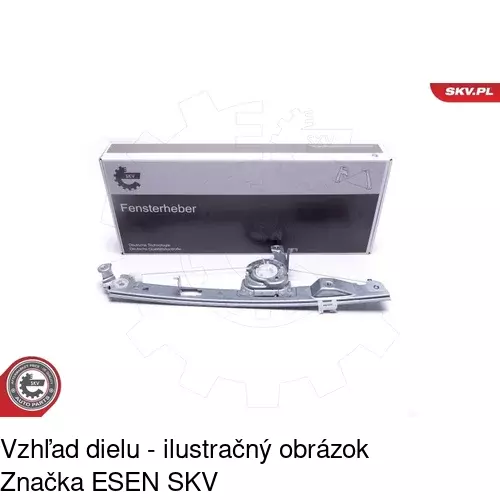 Elektrický mechanizmus okna dverí 6071PSE2 /POLCAR/ - obr. 4