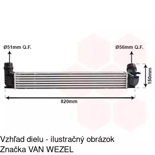 Chladiče vzduchu (Intercoolery) 6073J81X /POLCAR/ - obr. 2
