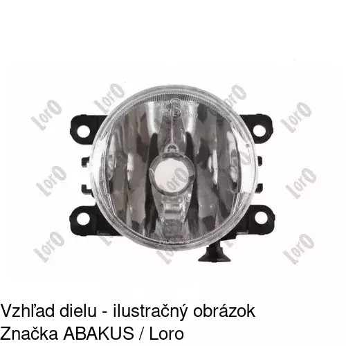 Hmlové svetlo - predné 60B129-V /POLCAR/ - obr. 1