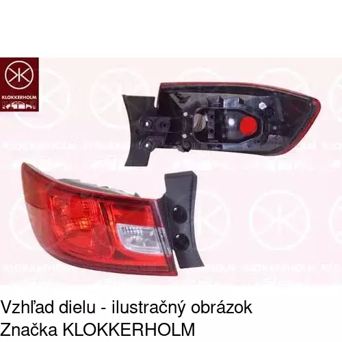 Zadné svetlo 60B187-U /POLCAR/ - obr. 1
