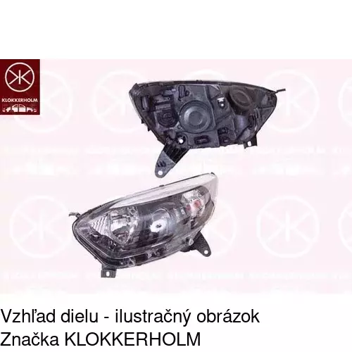 Hlavný reflektor 60L110-U /POLCAR/ - obr. 2
