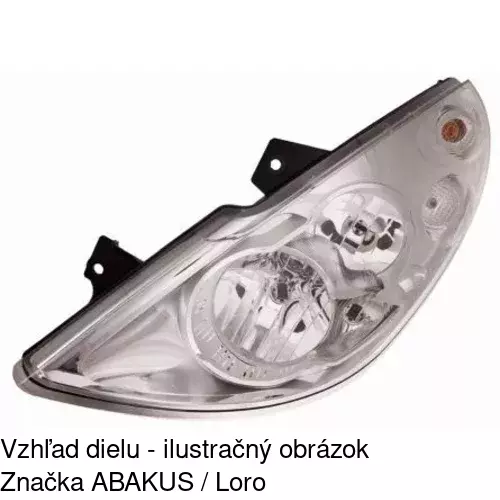 Hlavný reflektor 60N1092E /POLCAR/ - obr. 3