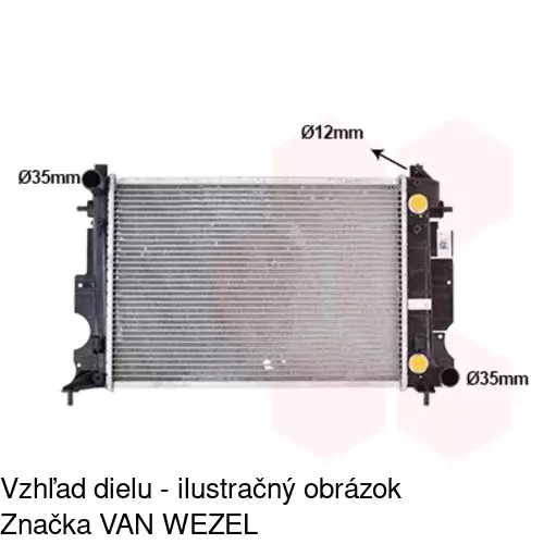 Chladiče vody 652208-3 /POLCAR/ - obr. 2