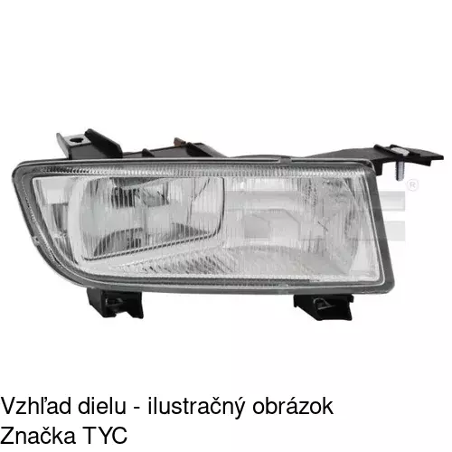 Hmlové svetlo - predné POLCAR 6523301E