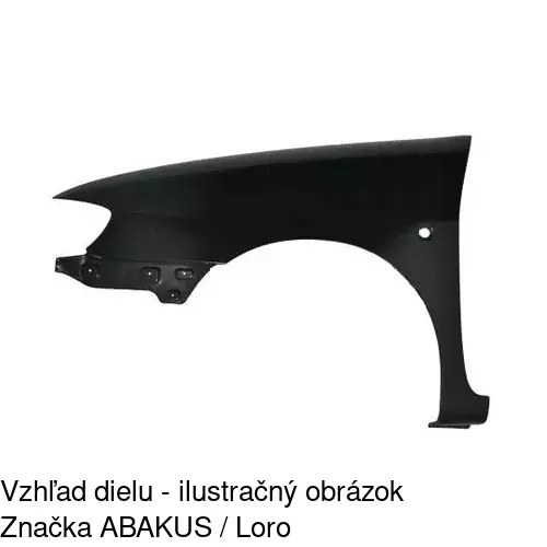 Predný blatník POLCAR 671401-J