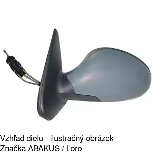 Vonkajšie zrkadlo 67225111M /POLCAR/ - obr. 5
