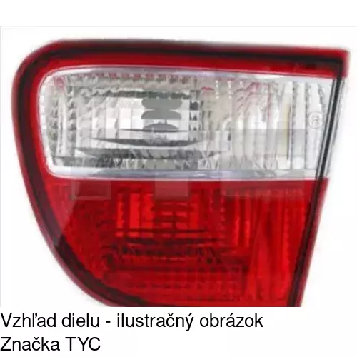 Zadné svetlo POLCAR 6723881E