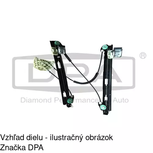 Mechanizmus sťahovania okna elektrický bez motora 6726PSG1 /POLCAR/ - obr. 1