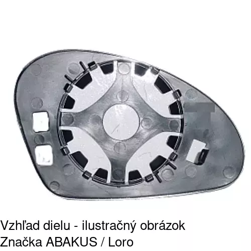 Sklo vonkajšieho zrkadla s držiakom 6730547E /POLCAR/ - obr. 5