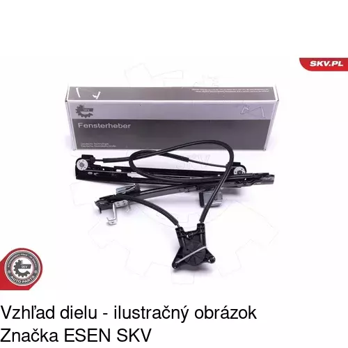 Mechanizmus sťahovania okna elektrický bez motora 6732PSG6E /POLCAR/ - obr. 3