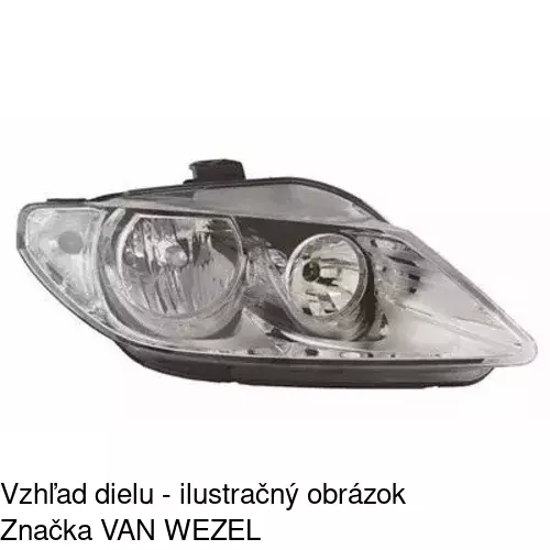 Hlavný reflektor 674010-E /POLCAR/ - obr. 1
