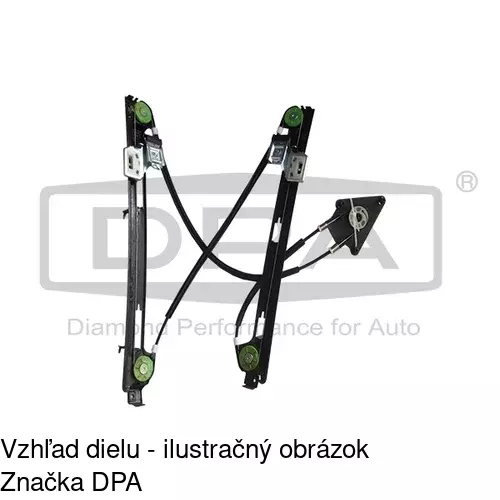 Mechanizmus sťahovania okna elektrický bez motora 6755PSG2 /POLCAR/ - obr. 4