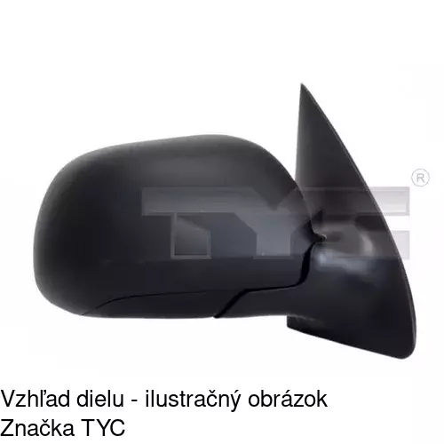 Vonkajšie zrkadlo 6913524E /POLCAR/ - obr. 5