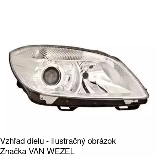 Hlavný reflektor 6916101E /POLCAR/ - obr. 2
