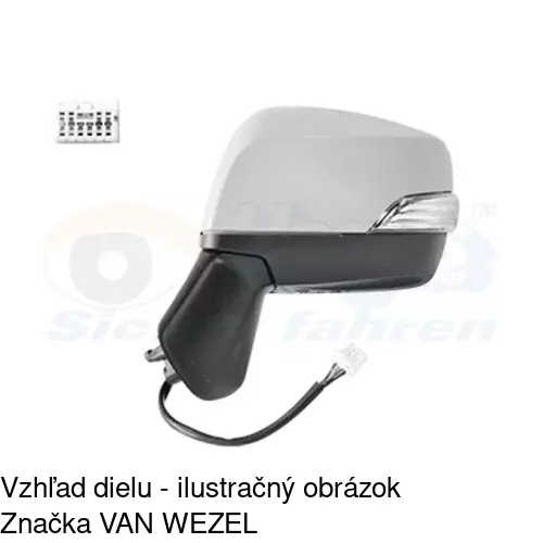 Vonkajšie zrkadlo POLCAR 72L1515M