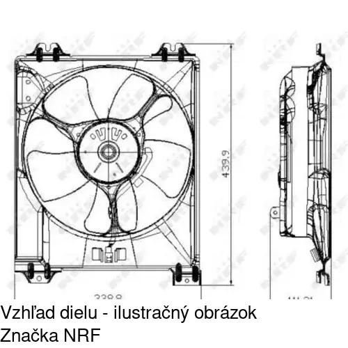 Ventilátory chladičov 743523W1 /POLCAR/ - obr. 1