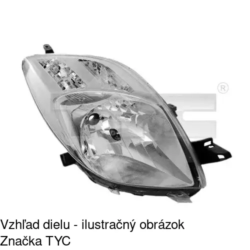 Hlavný reflektor 810510-V /POLCAR/ - obr. 2