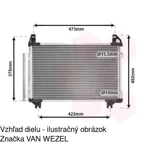 Chladiče klimatizácie 8105K8C1 /POLCAR/ - obr. 1