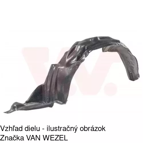 Podblatník (plast) POLCAR 8110FL-1