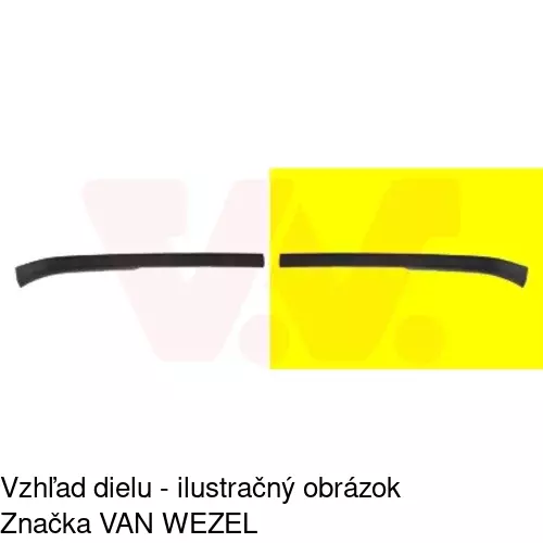 Spojler predného nárazníka POLCAR 811525-1