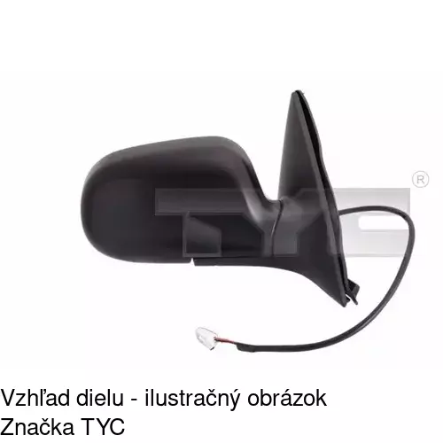 Vonkajšie zrkadlo 8122524M /POLCAR/
