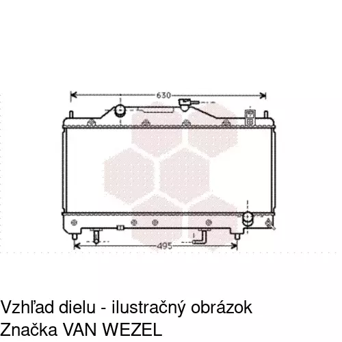 Chladiče vody POLCAR 8124082K