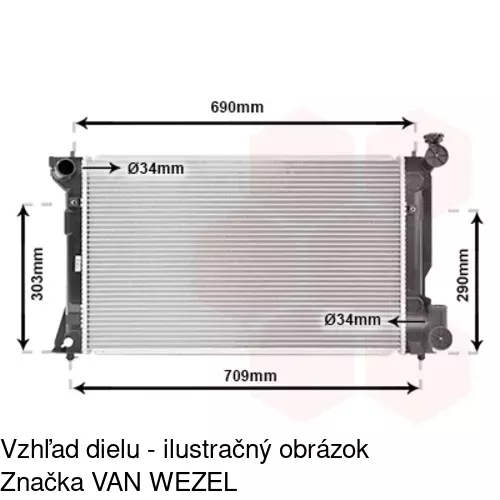 Chladiče vody 8125083K /POLCAR/ - obr. 1