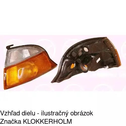Predná smerovka s obrysom POLCAR 816619-E