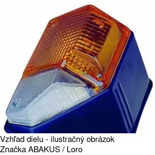Predná smerovka s obrysom 817519-1 /POLCAR/
