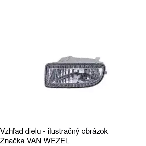 Hmlové svetlo - predné POLCAR 817929-E