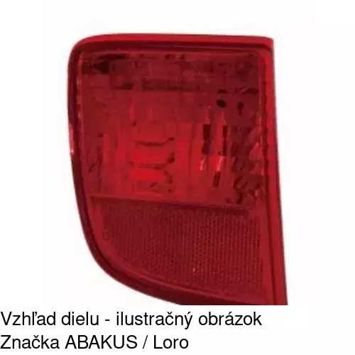 Hmlové svetlo - zadné POLCAR 8184981E