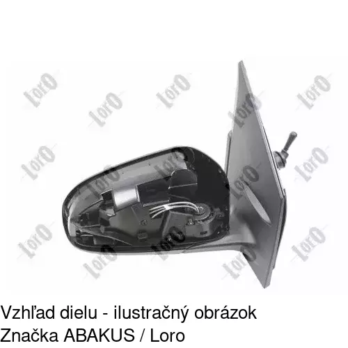 Vonkajšie zrkadlo 81A1521M /POLCAR/ - obr. 3
