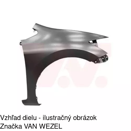 Predný blatník POLCAR 81C102-J