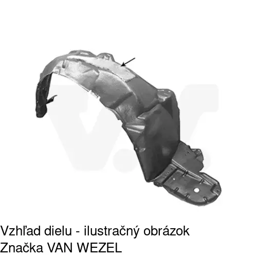 Podblatník (plast) 81H1FP1T /POLCAR/ - obr. 1