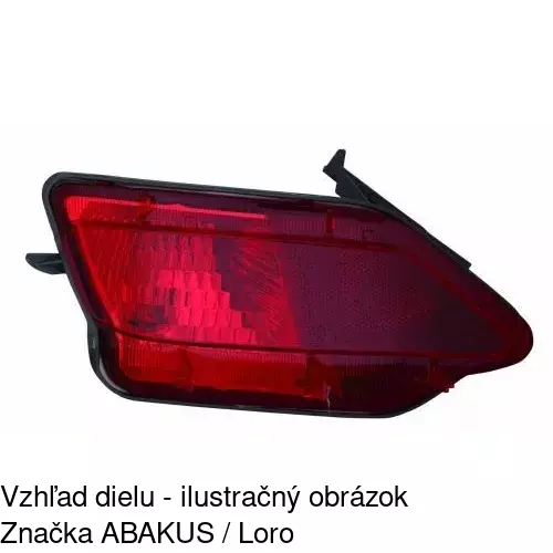 Hmlové svetlo - zadné POLCAR 81X298-E