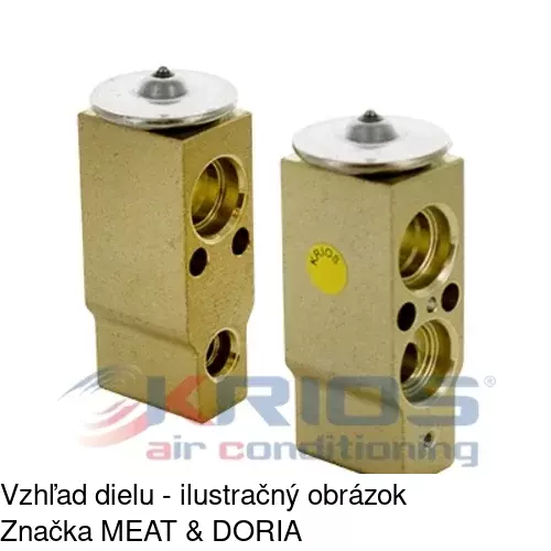 Expanzný ventil 8UW351239081 /POLCAR/ - obr. 2